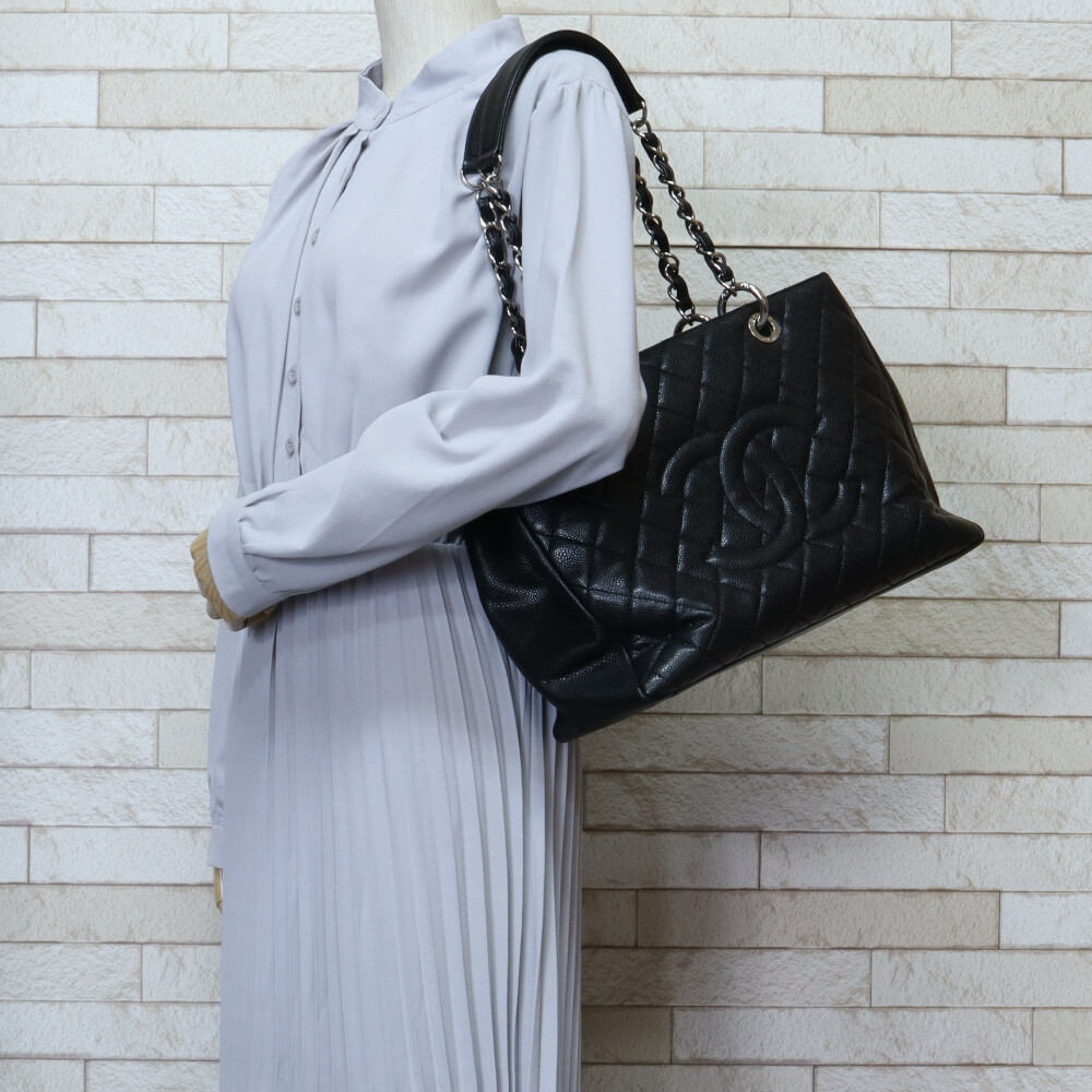 Chanel GST Caviar Black Bag